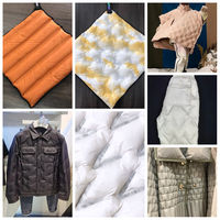 Tissu en velours cannelé double couche 100 % nylon tissé uni, résistant à l'eau et anti-duvet, pour vestes, vêtements d'hiver et automobiles - Vente en gros