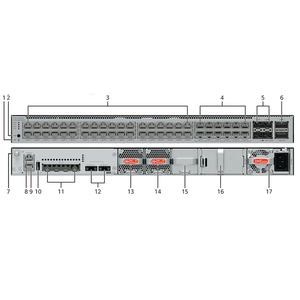 S5755-H48UTM4X4Y2C 02355NEB Switch Gigabit Empresarial con 4 Puertos SFP+ 10GE, 4 Puertos SFP28 25GE y 2 Puertos QSFP28 100GE - Product Image 2
