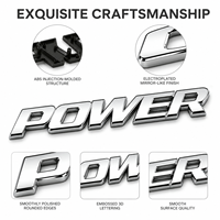 Badge de voiture en plastique ABS chromé, emblème automobile 3D finition miroir, logo personnalisé, plaque signalétique, adhésif 3M, étanche, DIY