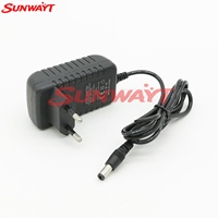 Adaptador de Corriente SUNWAYT SW-SP7 Internacional 12V 2A AC 100-240V para Tiras de Luces LED y Accesorios de Juegos de Arcade (ABS/Plástico)