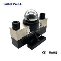 Sensor de Carga de Resistencia de Viga de Cizallamiento de Doble Extremo QS SantWell 50t, Analógico, de Acero Aleado, Impermeable IP67 IP68, para Medición de Peso