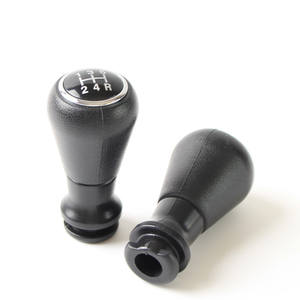 Pomo de palanca de cambios de coche, cuero negro con tapa plateada, 5 velocidades, manual, para Peugeot Citroen C2 C3 C4L C5 206 306 307 308 406 - Product Image 5