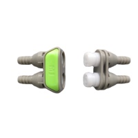 Vente en gros usine Raccord rapide double en plastique POM 1/4 pouce pour deux lignes, connecteur de tuyau d'eau double pour cyclisme thermique