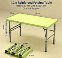 Tables d'extérieur portables en plastique pour expositions, pique-niques, jardins et terrasses – Vente en gros usine