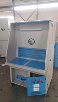 Nouvelle table de ponçage et de polissage horizontale pour le travail du bois, table de soudage galvanisée à aspiration descendante avec dépoussiéreur