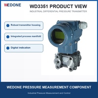 Transducteur de pression différentielle intelligent WD3351 24VDC 4-20mA IP67 pour le contrôle du niveau, de la densité, du débit et des processus des réservoirs