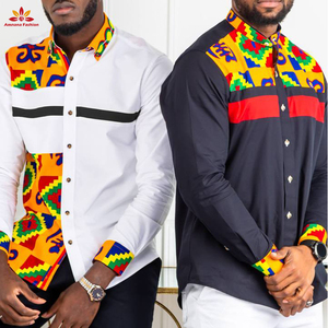 <span class=keywords><strong>Chemise</strong></span> Ankara pour <span class=keywords><strong>homme</strong></span>, vêtement africains, slim, à boutons, à la mode, <span class=keywords><strong>2021</strong></span> - Product Image 2