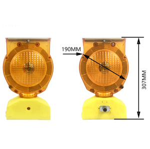 Lampe de signalisation routière à LED ambre clignotante, feu de signalisation solaire clignotant, vente chaude aux États-Unis - Product Image 2