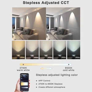Luz <span class=keywords><strong>LED</strong></span> Empotrable Inteligente Tuya, WiFi, Zigbee, Control Remoto Alexa, CCT Ajustable, Regulable, AC 85-265V, IP54, Luz de Techo Interior para el Hogar - Product Image 4