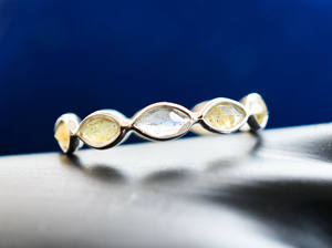 Labradorite Gemstone <b>Ring</b> Premium Deged Eternity Pattern with 925 Sterling Silver A <b>Statement</b> Of Pure Sophistication <b>Ring</b> - Product Image 2