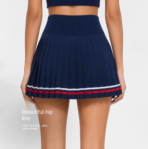 Rok Tenis Wanita JY Stylish, Cepat Kering, Bahan Nylon Polyamide, Cocok untuk Fitness, Yoga, Badminton, Rok Pendek Lipit Modis dengan Lapisan Dalam, Musim Gugur - Product Image 1