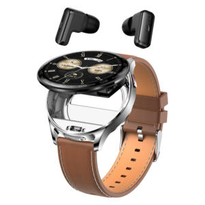 Reloj inteligente T97 con pantalla de 1,39 ", auriculares inalámbricos <span class=keywords><strong>2</strong></span> en 1, reproductor de música resistente al agua con frecuencia cardíaca, reloj inteligente deportivo con auriculares - Product Image 1