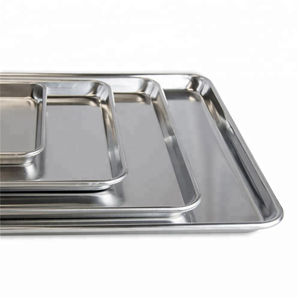مقلاة خَبز ألومنيوم مختومة للخدمة الشاقة 60*40-سهلة التنظيف بتصميم مسطح لخَبز الكعك/الخبز - Product Image 1