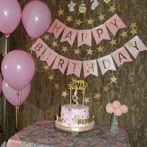 סיטונאי שמח מסיבת יום הולדת באנר רקע התלוי קישוט מספק ברכת יום הולדת נצנצים - Product Image 5