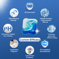 Fabricant de dosettes de lessive OEM 3-en-1 4-en-1 concentré de détergent en gel jetable écologique