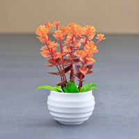 Kunstmatige eucalyptus bonsai boom, binnen/buiten, woonkamer, bureau, mini decoratie