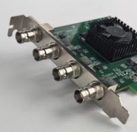 Carte de capture vidéo Quad SDI Full HD 1080p60 4 canaux SDI PCIe pour OBS Vmix Wirecast Streaming Windows Linux OS