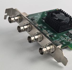 การ์ดจับภาพวิดีโอ Quad SDI ความละเอียดสูงแบบเต็มรูปแบบ 1080p60 4 ช่องสัญญาณ SDI Pcie สำหรับ OBS Vmix <span class=keywords><strong>Wirecast</strong></span> สตรีมมิ่ง ระบบปฏิบัติการ Windows Linux - Product Image 2
