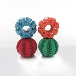 Jouet à mâcher <span class=keywords><strong>pour</strong></span> chien rond solide résistant aux morsures, en TPE écologique, style dessin animé, nettoyage des dents molaires, puzzle en forme de pastèque - Product Image 4