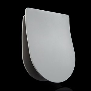 Vente en gros de siège de toilette en céramique, OEM, fermeture douce, mince, <span class=keywords><strong>gris</strong></span>, noir mat, urée, siège de toilette - Product Image 1
