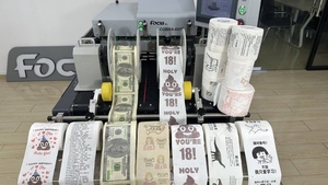 Sóng máy in cho cốc giấy kraft Túi giấy carton hộp máy in phun kỹ thuật số duy nhất vượt qua máy in - Product Image 5