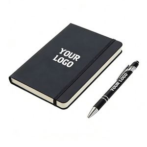 Wholesale Notebook Custom Logo Promo Business Gift New Design A5 Hardcover <b>Journals</b> Customized Embossed Pu Leather Notebooks - Product Image 1