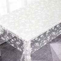 Nappe de cuisine imperméable en PVC transparent, nappe imprimée en PVC, nappe transparente en PVC