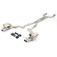 Échappement arrière MPER Valvetronic pour Mercedes AMG C63 C63S W205 en acier inoxydable T304 avec son modulable, fixation par boulons