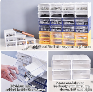 Boîte de <span class=keywords><strong>rangement</strong></span> en plastique colorée empilable directe d'usine pour <span class=keywords><strong>Lego</strong></span> et jouets - Product Image 5