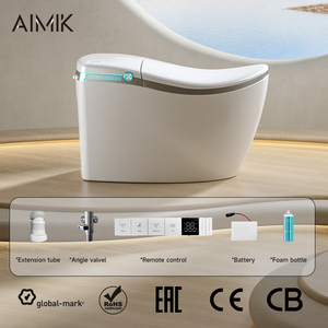 Hot Sale Smart Automatic <strong>Toilet</strong> Bowl Built-in Water Tank Sanitary Ware with Elongated Shape and Seat Heating Intelligent <strong>Toilet</strong> - Product Image 1