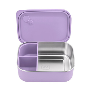 Lonchera de Acero Inoxidable con Logotipo Personalizado, con Silicona Extraíble, Libre de BPA, Apta para Microondas, Gran Capacidad para Estudiantes - Product Image 5