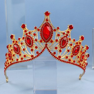 Accessori regalo di nozze per matrimonio di lusso con strass in lega di strass da sposa corona di nozze - Product Image 5