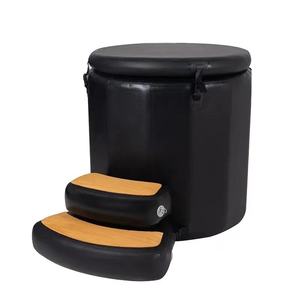 ICEGALAX meilleurs accessoires de baignoire plongeante froide Portable <span class=keywords><strong>escalier</strong></span> gonflable pliable Portable avec <span class=keywords><strong>marches</strong></span> gonflables anti-dérapantes en Eva - Product Image 2