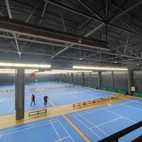 Parquet sportif en bois de bouleau massif FH FH-22D pour salles de basketball et de badminton intérieures, gymnases scolaires et terrains de sport