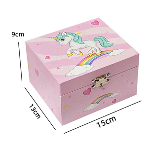 Boîte à <span class=keywords><strong>musique</strong></span> rotative en papier sur le thème des chevaux, avec miroir, manivelle manuelle, écologique, chanson personnalisée, jouet de luxe, son des années 60, pour la maison - Product Image 4