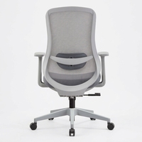 Chaise de bureau ergonomique moderne en maille pivotante avec hauteur réglable et structure en nylon