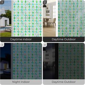 Film pour fenêtre en verre teinté, protection <span class=keywords><strong>de</strong></span> la vie privée, <span class=keywords><strong>blocage</strong></span> des UV, adhésif statique, rectangulaire, pour maison, cuisine, bureau, porte <span class=keywords><strong>de</strong></span> salle <span class=keywords><strong>de</strong></span> bain, 60x90cm - Product Image 6