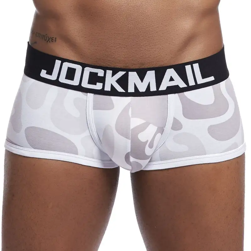 JOCKMAIL กางเกงในบ็อกเซอร์ผ้าฝ้ายพิมพ์ลาย,กางเกงในชายแฟชั่น