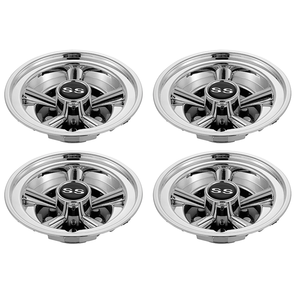 Tapacubos de 8 Pulgadas para Carritos de <span class=keywords><strong>Golf</strong></span> Yamaha/Club CAR/EZ-GO - Negro/Plateado - Product Image 4