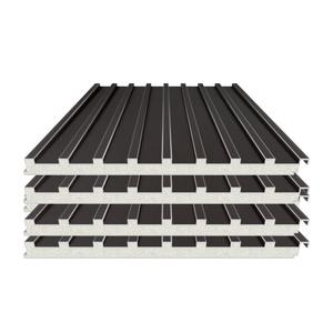 Panneau mural de grande longueur personnalisée Tuile <span class=keywords><strong>extérieure</strong></span> techo moderne Panneau sandwich en aluminium isolant en <span class=keywords><strong>polyuréthane</strong></span> - Product Image 4