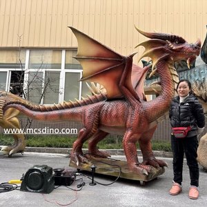 MCS-ANIMATRONIC YOUTH RED DRAGON - <span class=keywords><strong>Dinosaurio</strong></span> Artificial para Interiores y Exteriores - Product Image 4