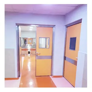 swing clean room airtight door,Dongguan clean room flush color spray steel doors