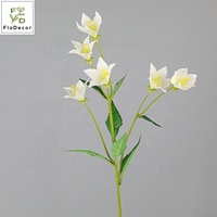 Haute Qualité 6 Têtes Artificielle Faux Ballon Fleur Soie Chinois Bellflower Platycodon Grandiflorus Décoration De Mariage