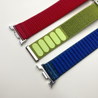 Bracelet de montre classique pour 8/8, motif tissé en nylon, boucle à dégagement rapide, élégant, bracelet de remplacement intelligent - 9 couleurs