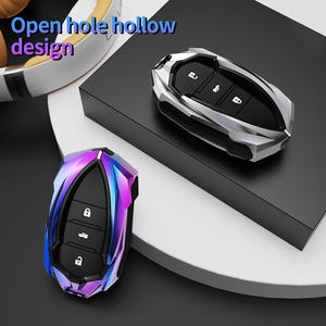 Housse de clé de voiture en cuir et métal Logo pour Chery Tiggo 7 <span class=keywords><strong>pro</strong></span> 8 PLUS Exeed Tiggo 2 3x Arrizo 5 <span class=keywords><strong>Pro</strong></span> Gx 5x EQ7 Tiggo 4 Accessoires - Product Image 4