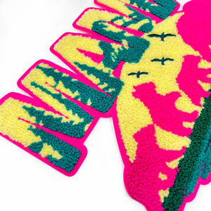 Patch brodé en chenille haute définition avec lettres 'Mama' et motif 'Ours brosse à dents', personnalisable par le fabricant, prix usine - Product Image 4