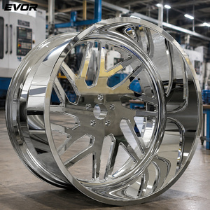EVOR Jantlar 22 İnç Jant 22 Çelik Jantlar 22x12 Dövme 22 Çelik Jantlar Dövme Krom Tekli Jant 22x10 - Product Image 5
