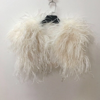 Écharpe en plumes d'autruche YR477, prix d'usine, pour femmes, veste de luxe pour mariage