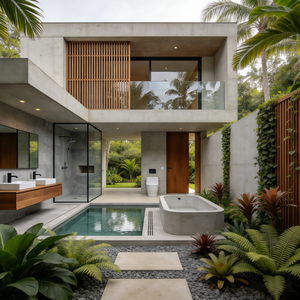 Diseño Arquitectónico Profesional para Casas de Dos Pisos en el Sudeste Asiático, Plano de Planta Moderno de 5 Dormitorios con Garaje y Diseño Interior - Product Image 5