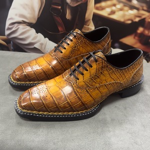Zapatos Formales de Cuero para Hombre, Coloridos, con Cordones, Punta en Pico, 100% Cuero, Zapatos de Boda Antideslizantes - Product Image 5